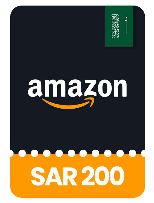 Amazon KSA Gift Card value of 200 SAR