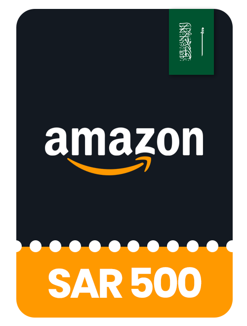 Amazon KSA Gift Card value of 500 SAR