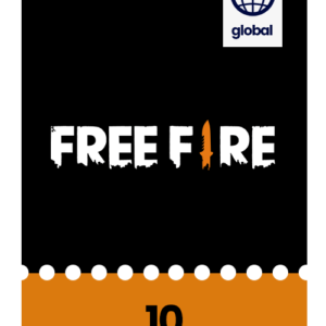 Garena Free Fire Gift Card value of 10$ Global