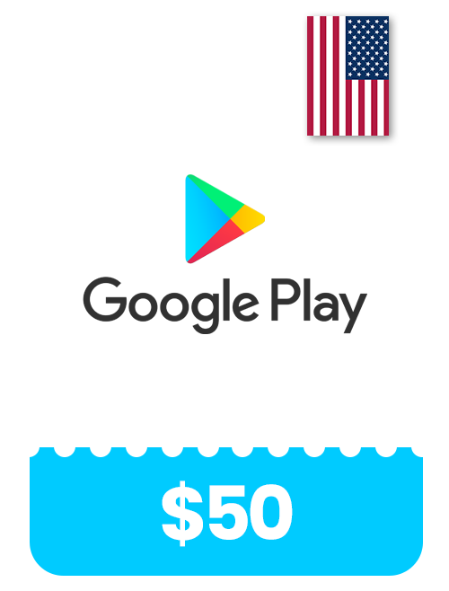 Google Play $50 USA Gift Card