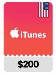 iTunes $200 Gift Card USA