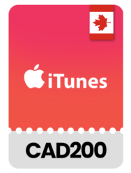 iTunes CAD 200 Gift Card