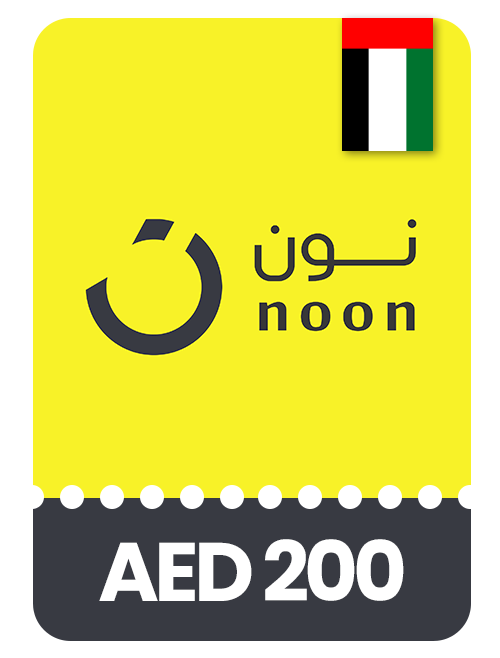 Noon UAE Gift Card value of 200 AED