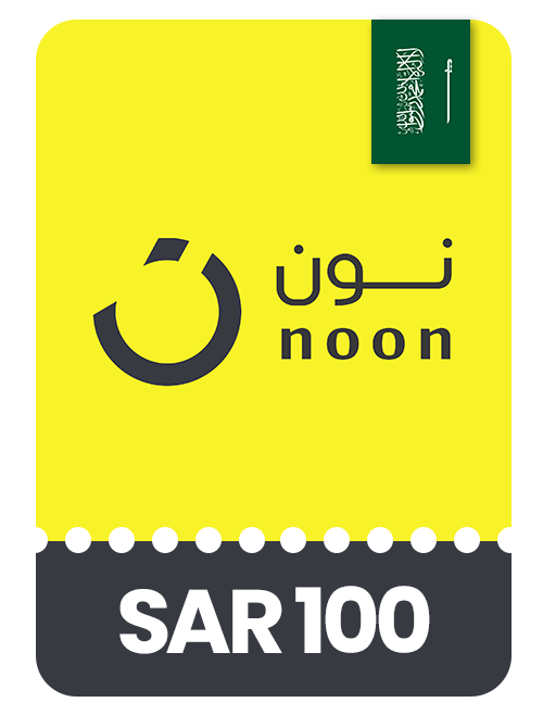 Noon KSA Gift Card value of 100 SAR