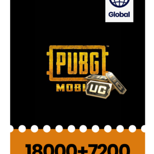 Pubg 18000 UC + 7200 UC Gift Card Global