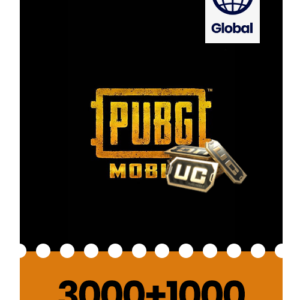 Pubg 3000 UC + 1000 UC Gift Card Global