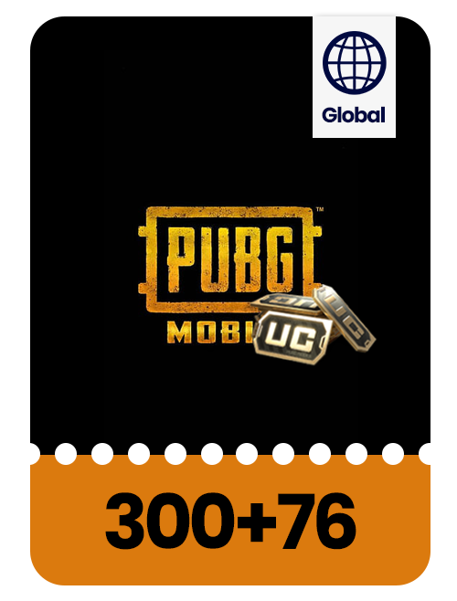 Pubg 300+76 Gift Card Global