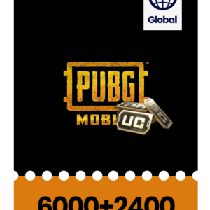 Pubg 6000 UC + 2400 UC Gift Card Global