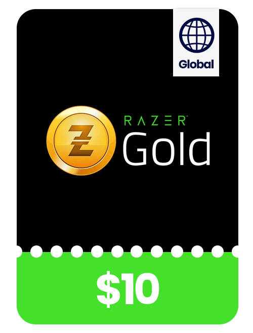 Razer Gold Gift Card value of $10 USA