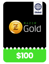 Razer Gold Gift Card value of $100 USA