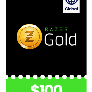 Razer Gold Gift Card value of $100 USA