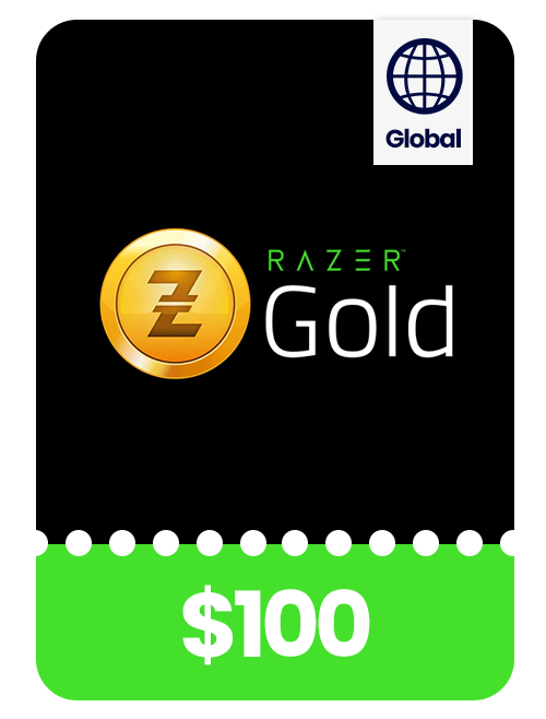 Razer Gold Gift Card value of $100 USA