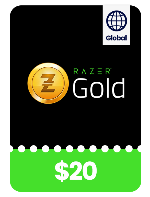 Razer Gold Gift Card value of $20 USA