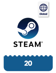 Steam Gift Card value of 20$ Global